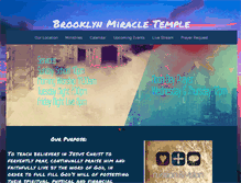 Tablet Screenshot of brooklynmiracletemple.org